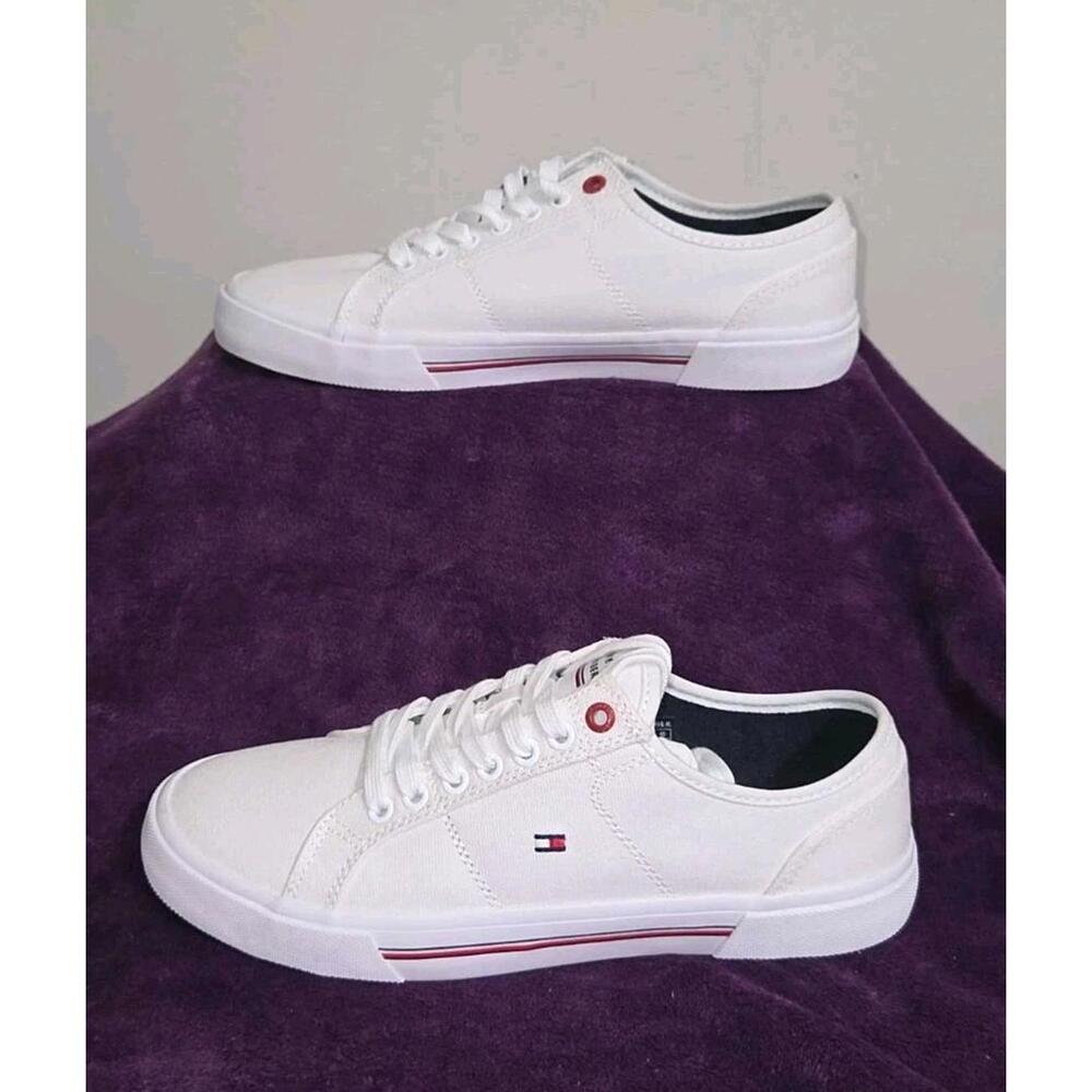 Men's Tommy Hilfiger Core Corporate Vulc Canvas Sneaker Size 7.5 NIB